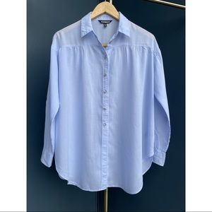 Express Light Blue LS Button-Down